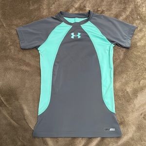 Girls Under Armour Heat Gear Shirt Youth Size Small YSM